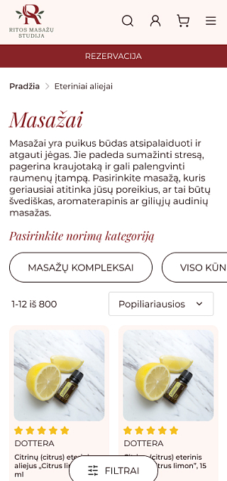 Ritos masažai  kategorija mobili