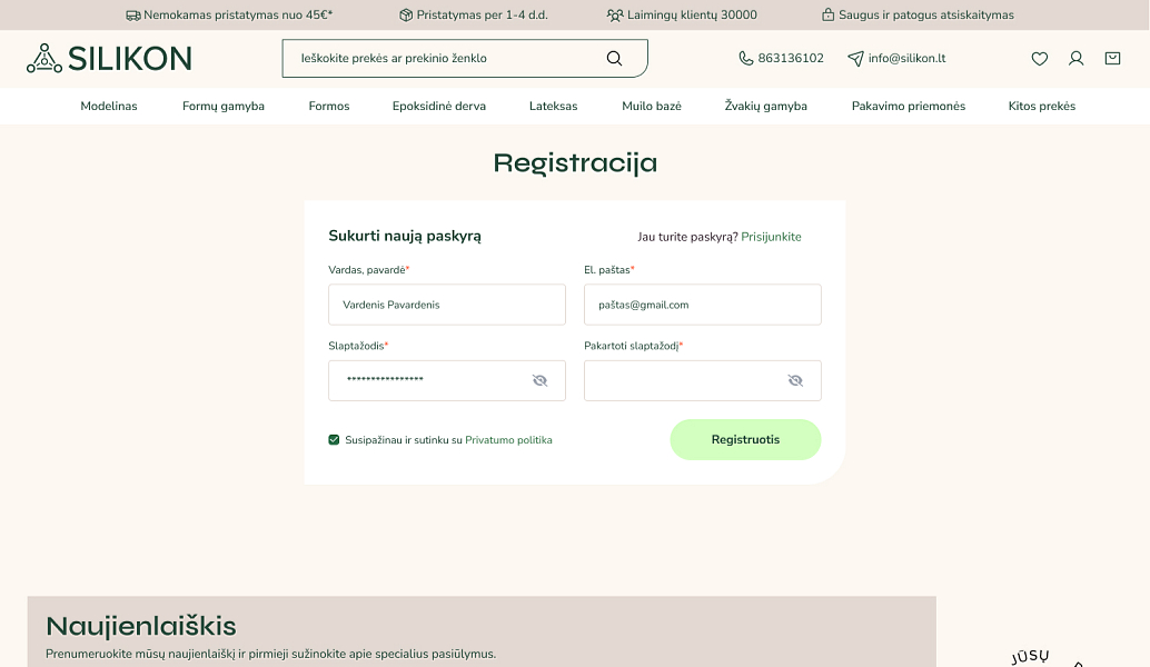 Registracija
